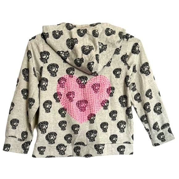 AGREE2DISAGREE • Hoodie Zip-Up Skull Sweatshirt Jacket - Picture 7 of 7
